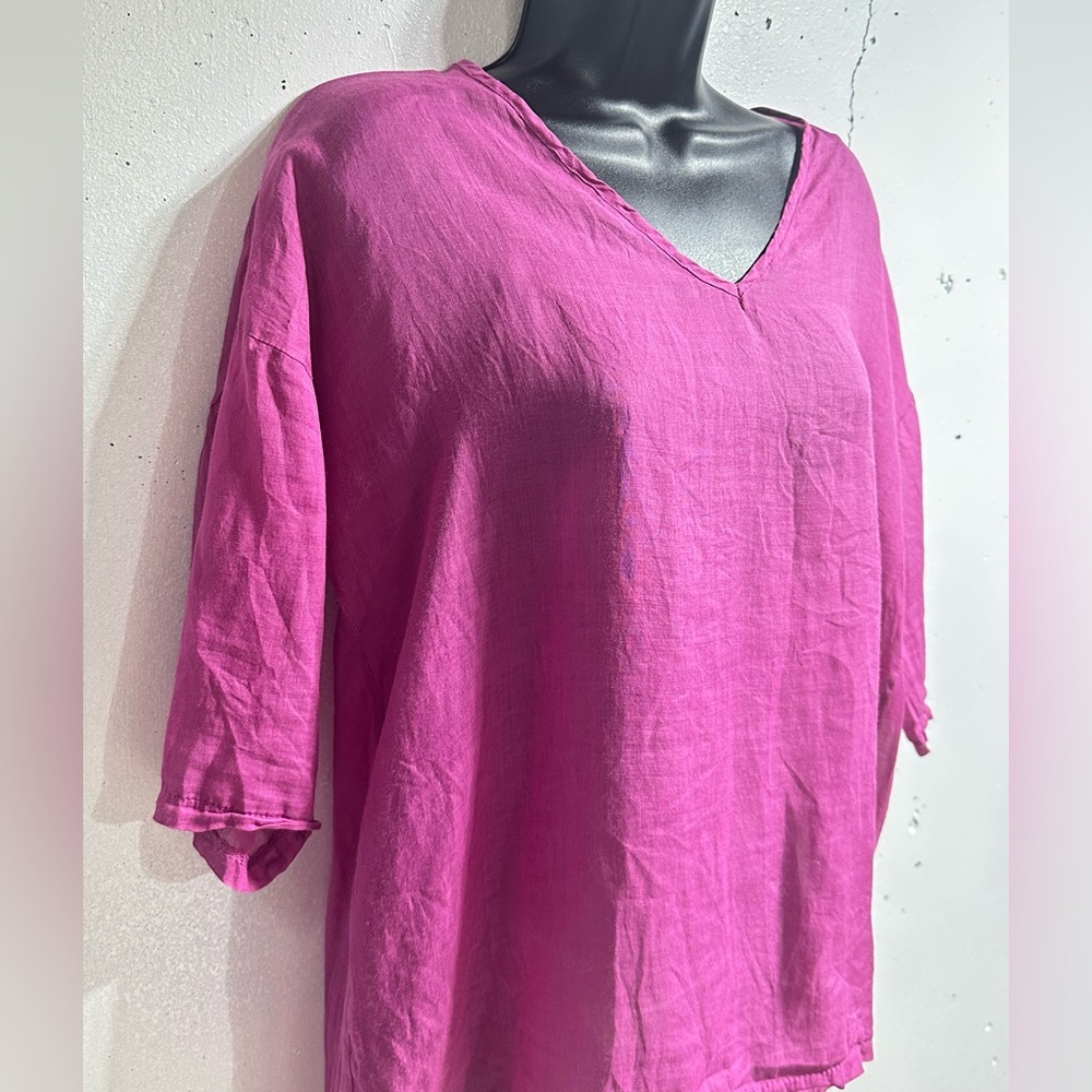 compagnia italiana Top Rayon Open Back Top Size M a285